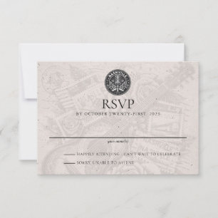 Tarjeta RSVP de matrimonio de pasaporte de Nashvil