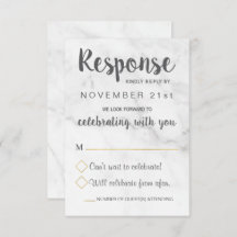 Tarjeta RSVP de matrimonio geométrico elegante de 