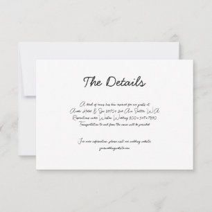 Tarjeta RSVP de matrimonio para pasteles dibujada