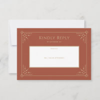 Tarjeta RSVP de matrimonio Stardust