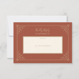Tarjeta RSVP de matrimonio Stardust