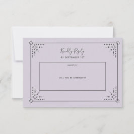 Tarjeta RSVP de matrimonio Stardust