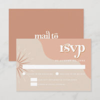 Tarjeta RSVP de matrimonio temática de TRIXIE Retr