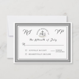 Tarjeta RSVP de matrimonio verbal de la Biblia cat