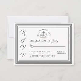 Tarjeta RSVP de matrimonio verbal de la Biblia cat