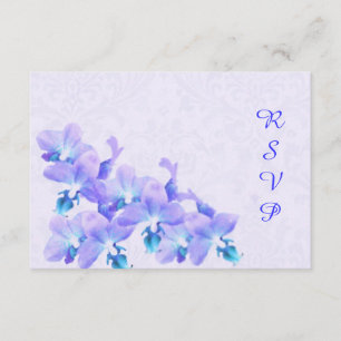 Tarjeta RSVP de Mauve Orchids