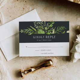 Tarjeta RSVP de Midnight Garden