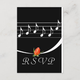 Tarjeta RSVP de Music Lover