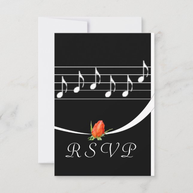 Tarjeta RSVP de Music Lover (Anverso)