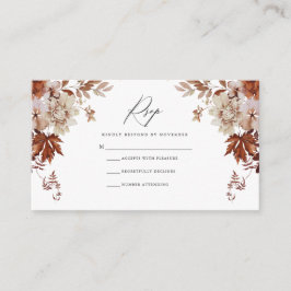 Tarjeta RSVP de otoño