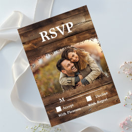 Tarjeta RSVP de País de Fotografía de Parejas Rusa