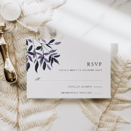 Tarjeta RSVP de Plum de Cosecha
