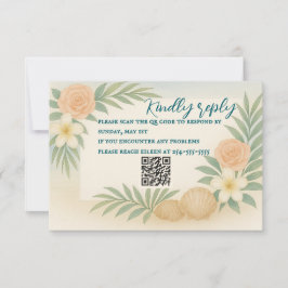 Tarjeta RSVP de Presupuesto y Bloom