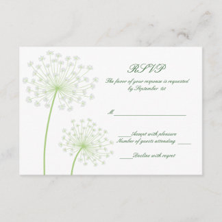 Tarjeta RSVP de Reina Ana