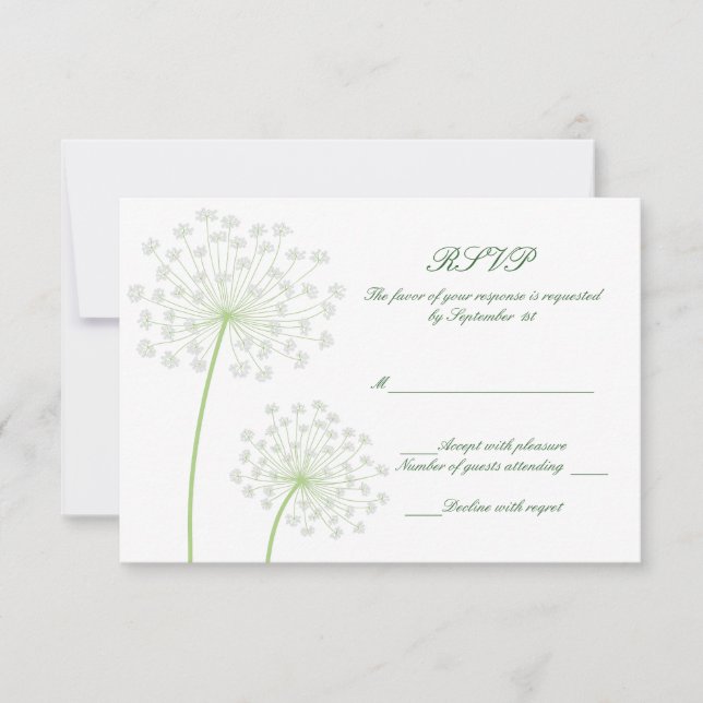 Tarjeta RSVP de Reina Ana (Anverso)