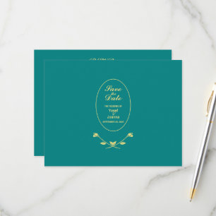 Tarjeta RSVP de respuesta de Rosa verde azulado