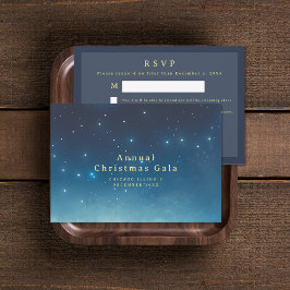 Tarjeta RSVP de respuesta navideña de navidades