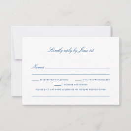 Tarjeta RSVP de restricciones dietéticas - Deer Is