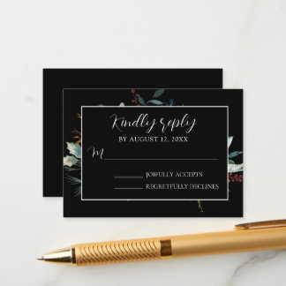 Tarjeta RSVP de Rubor Elegance Modern