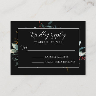Tarjeta RSVP de Rubor Elegance Modern