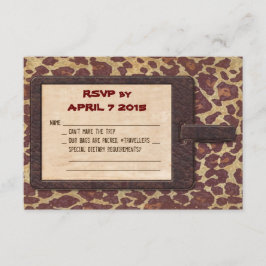 Tarjeta RSVP de Safari