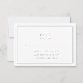 Tarjeta RSVP de Sage Green Modern Minimalista I We