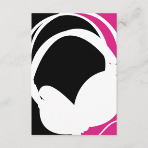 Tarjeta RSVP de silueta de auriculares