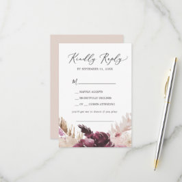 Tarjeta RSVP de solicitud de canción de gramaje de