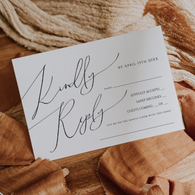 Tarjeta RSVP de solicitud de canción de guión capt (Subido por el creador)