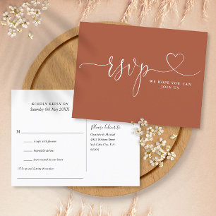 Tarjeta RSVP de solicitud de Canción de Guión Cora