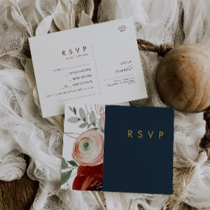 Tarjeta RSVP de solicitud de Canción de la Marina