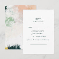 Tarjeta RSVP de solicitud de canción de resumen co