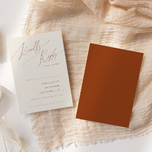 Tarjeta RSVP de solicitud de canción de Terracotta