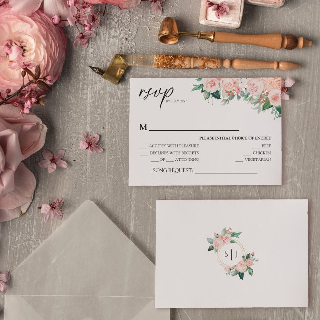 Tarjeta RSVP de solicitud de canción del Boda blan (Subido por el creador)