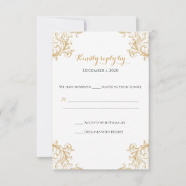 Tarjeta RSVP de Sun Tangled