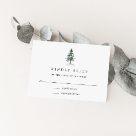 Tarjeta RSVP de Timber Grove