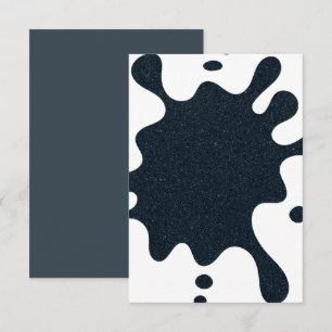 Tarjeta RSVP de tinta negrita para personalizado -
