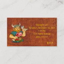 Tarjeta RSVP de Viking Feast