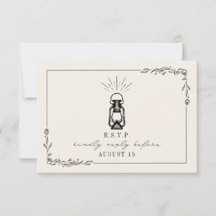 Tarjeta RSVP de Vintage Lantern