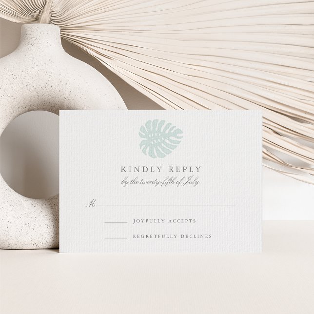 Tarjeta RSVP de Vintage Tropics (Subido por el creador)