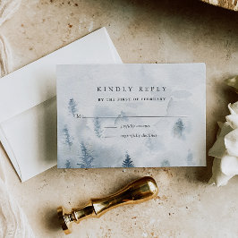 Tarjeta RSVP de Winter Reverie