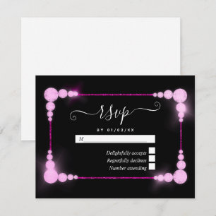 Tarjeta RSVP del 60° Aniversario del Boda del Diam