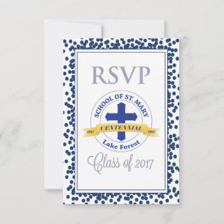 Tarjeta RSVP del Diseñador de Confetti personaliza