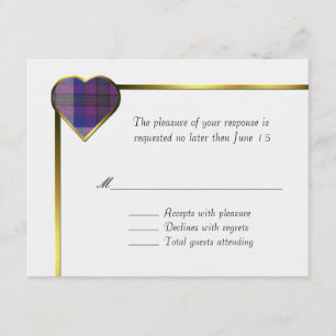 Tarjeta RSVP del Orgullo de Escocia