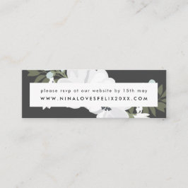 Tarjeta RSVP del sitio web de Boda de Anemone de V