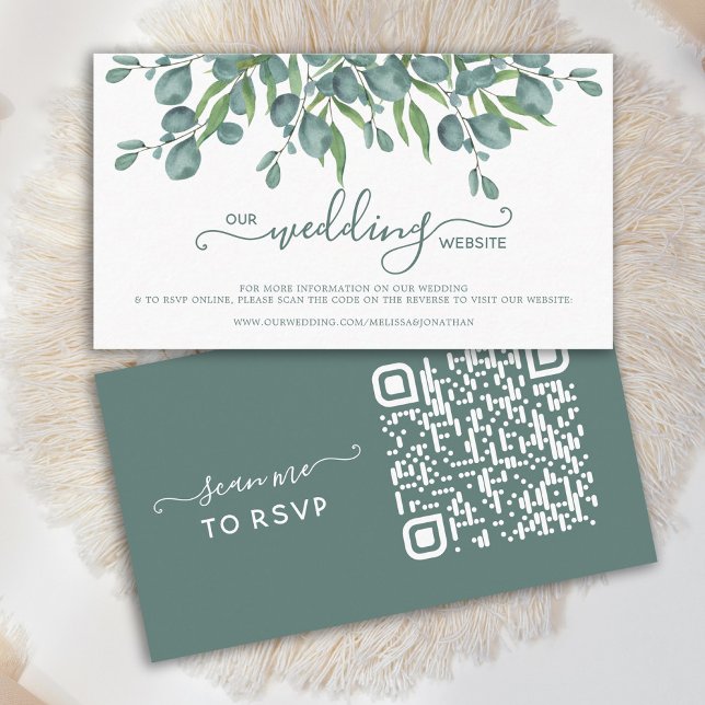 Tarjeta RSVP del sitio web del Boda del código QR  (Subido por el creador)