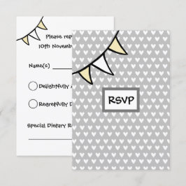 Tarjeta RSVP del Tractor de boda de país personali