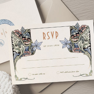 Tarjeta RSVP Elegancia inspirada en Grace Morris