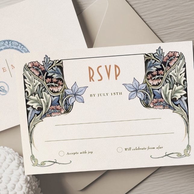 Tarjeta RSVP Elegancia inspirada en Grace Morris (Subido por el creador)