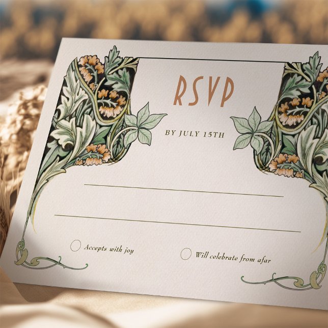 Tarjeta RSVP Elegancia inspirada en Grace Morris (Subido por el creador)